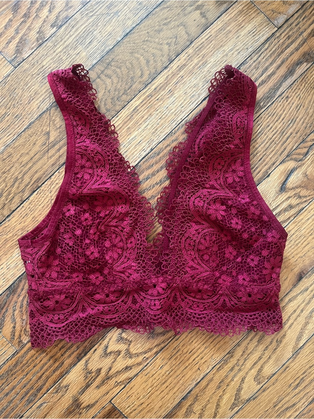 Victoria’s Secret Women’s Lace Bralette - Wine